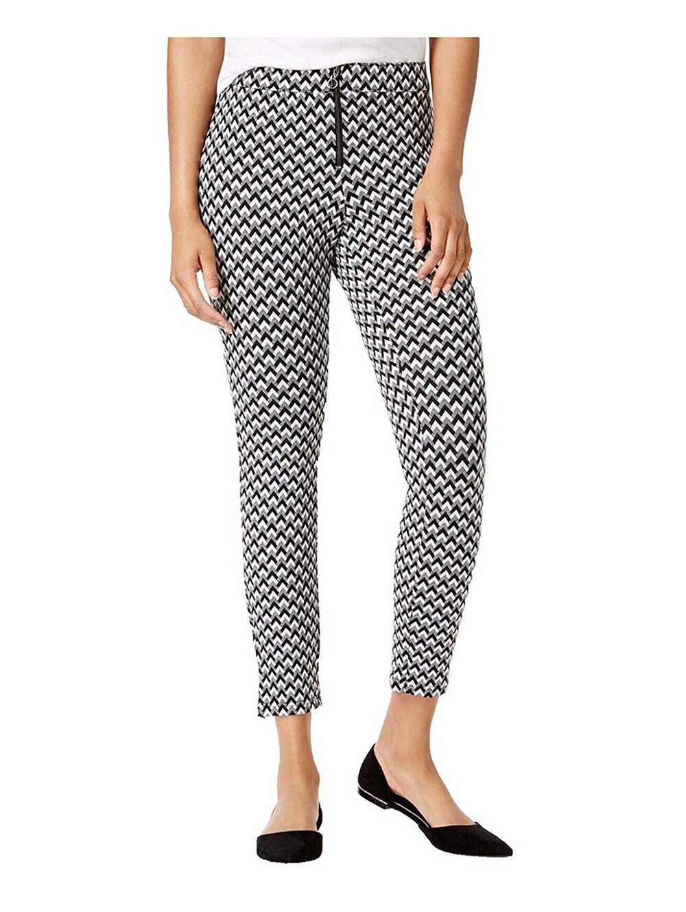 Hue Womens Chevron Loafer Skimmer Leggings Size S